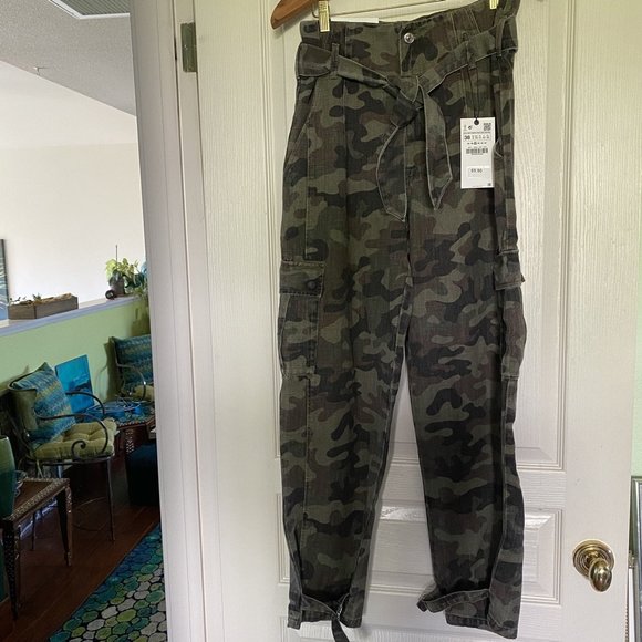 zara camo pants